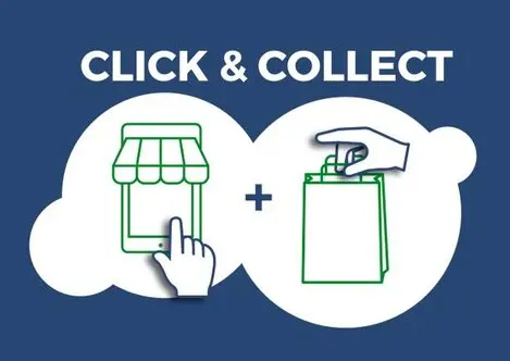 Cliente che ritira la spesa online al supermercato
